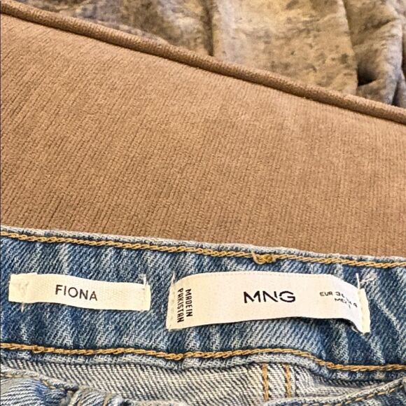 Mango Light Blue Denim Jeans Fiona flare size 4 - Picture 2 of 8
